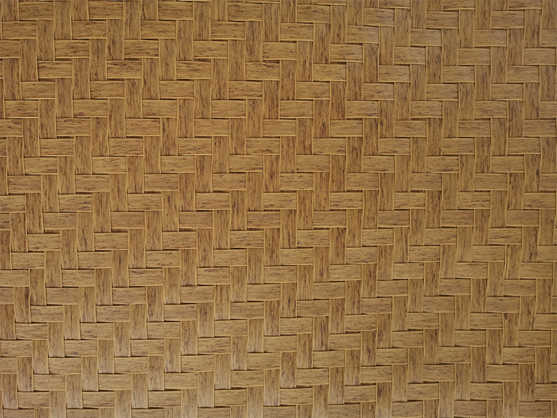 Suspended bamboo mat